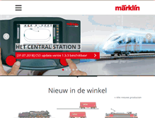Tablet Screenshot of marklin.nl